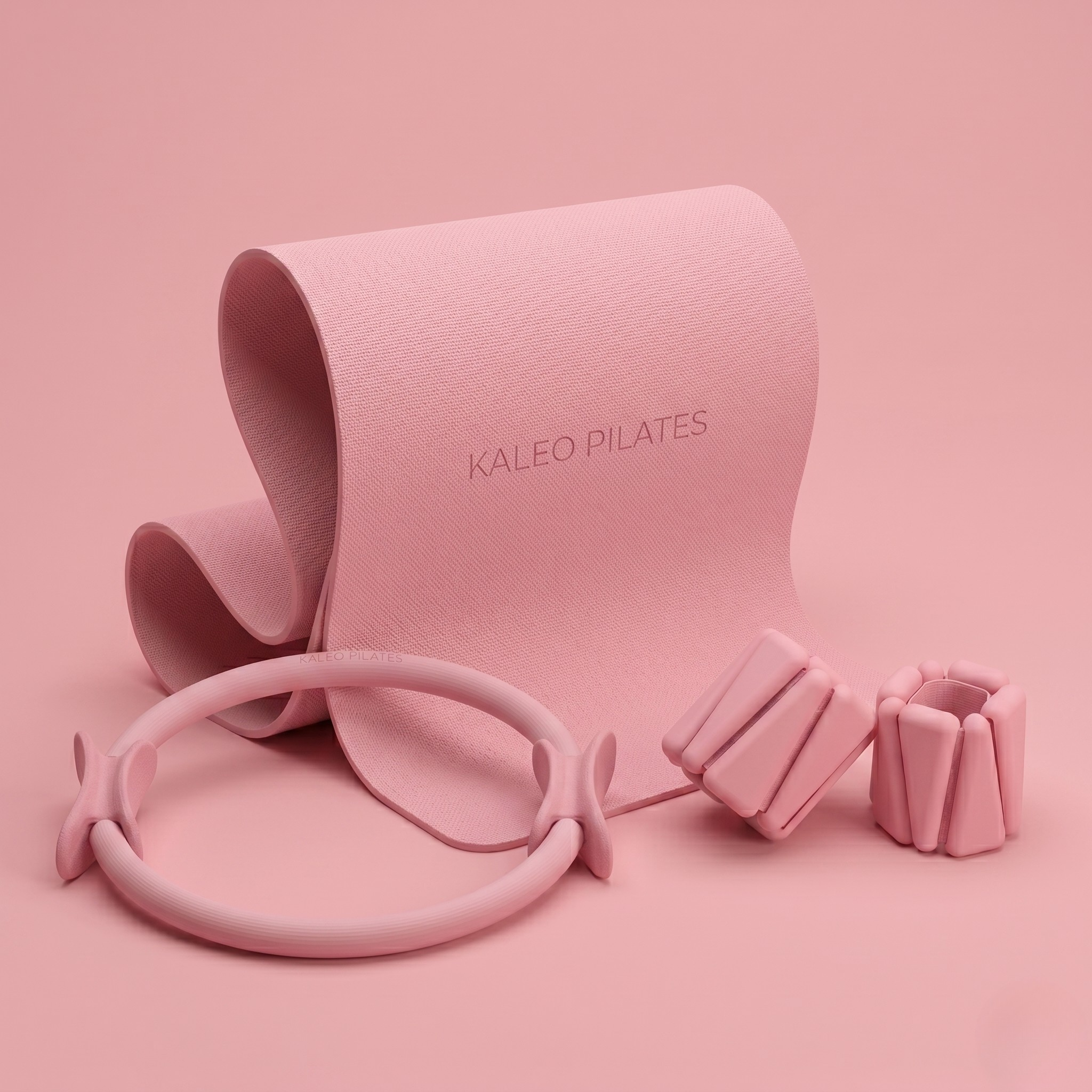 Kit Premium Pilates – Tapis, Cercle & Bracelets Lestés