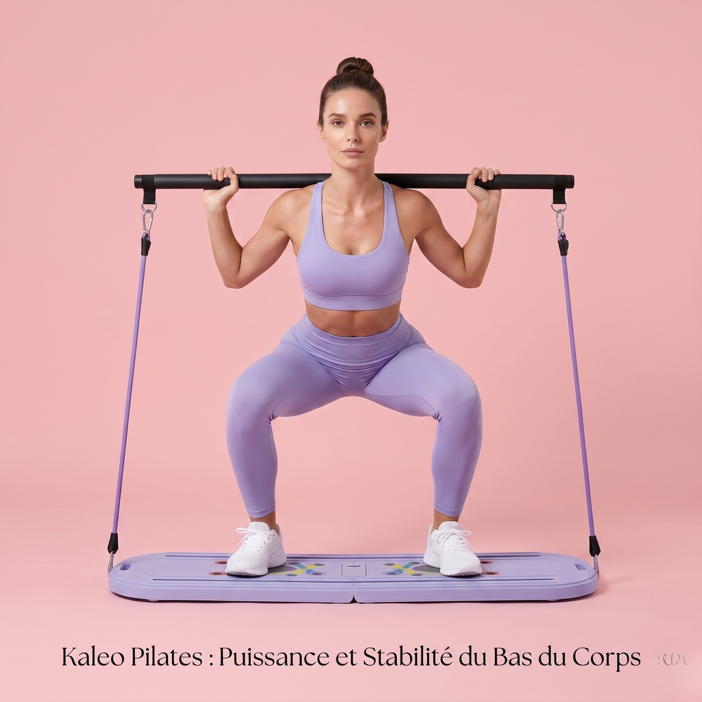 Reformer de Pilates Portable PRO – Barre + Planche & Résistance