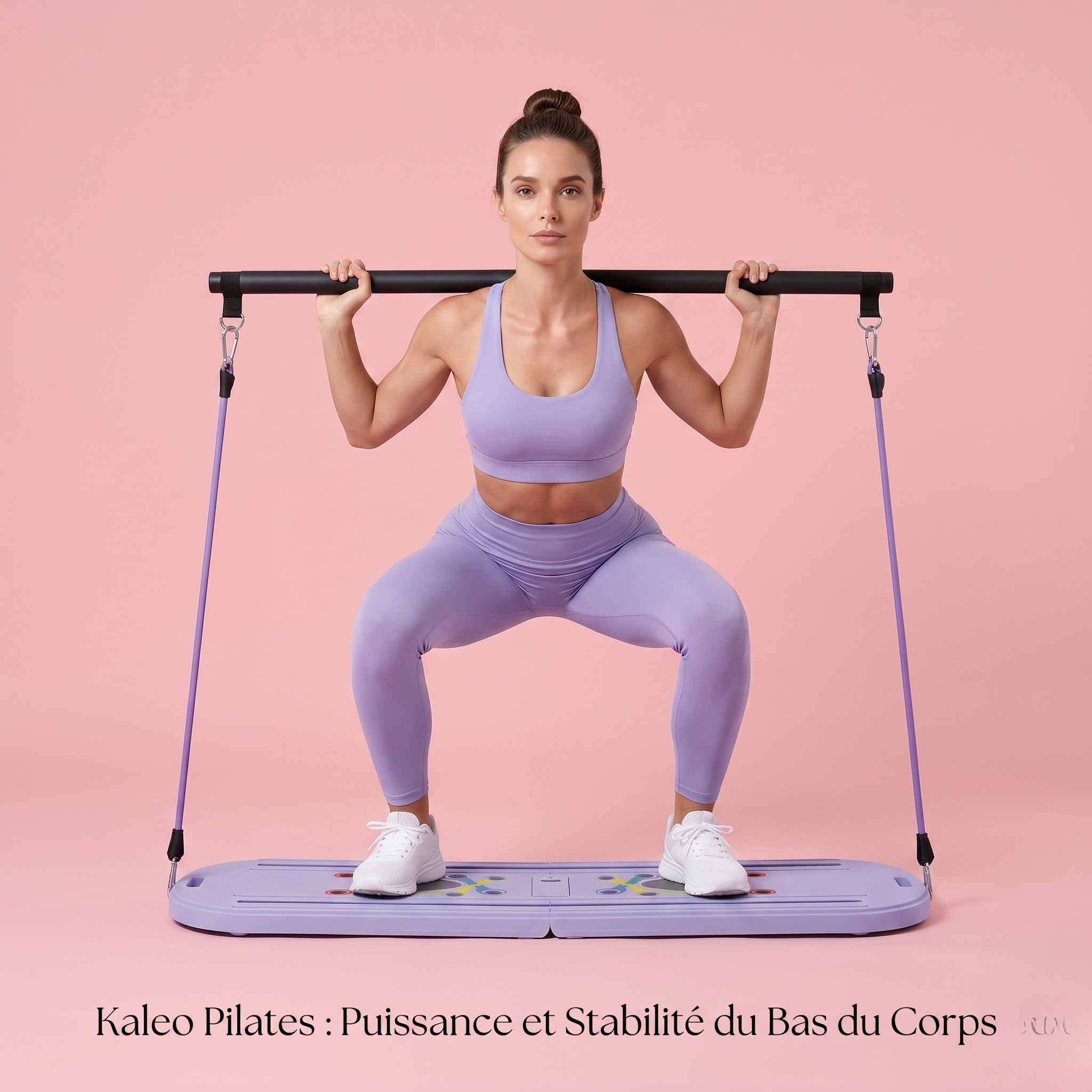 Reformer de Pilates Portable PRO – Barre + Planche & Résistance