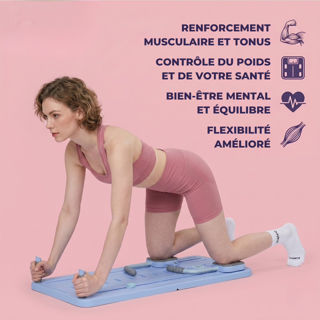 Planche de Pilates Portable – Planche Multi-fonctions & Résistance