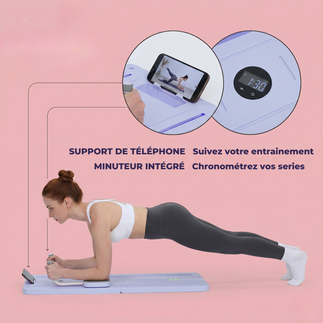 Planche de Pilates Portable – Planche Multi-fonctions & Résistance