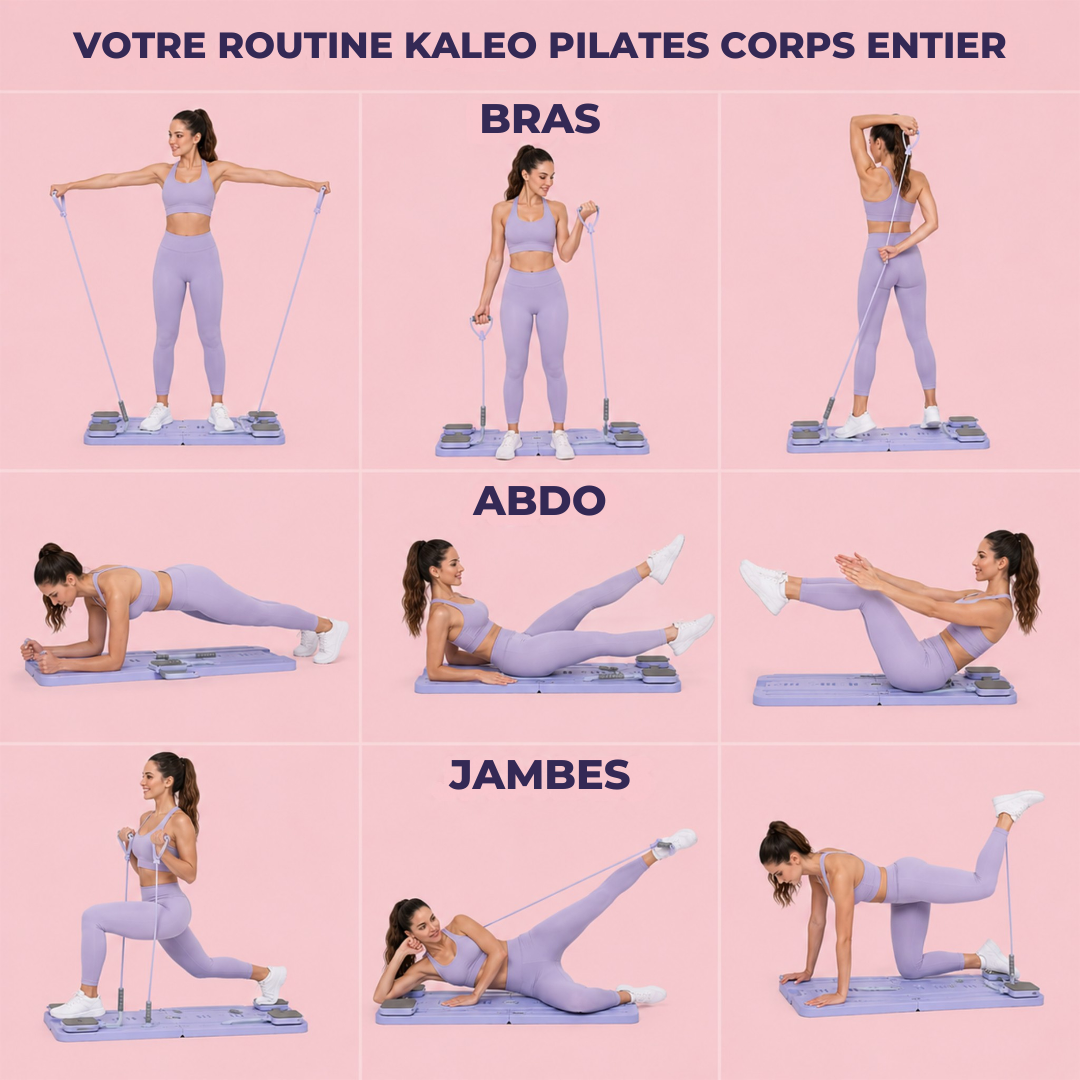 Planche de Pilates Portable – Planche Multi-fonctions & Résistance
